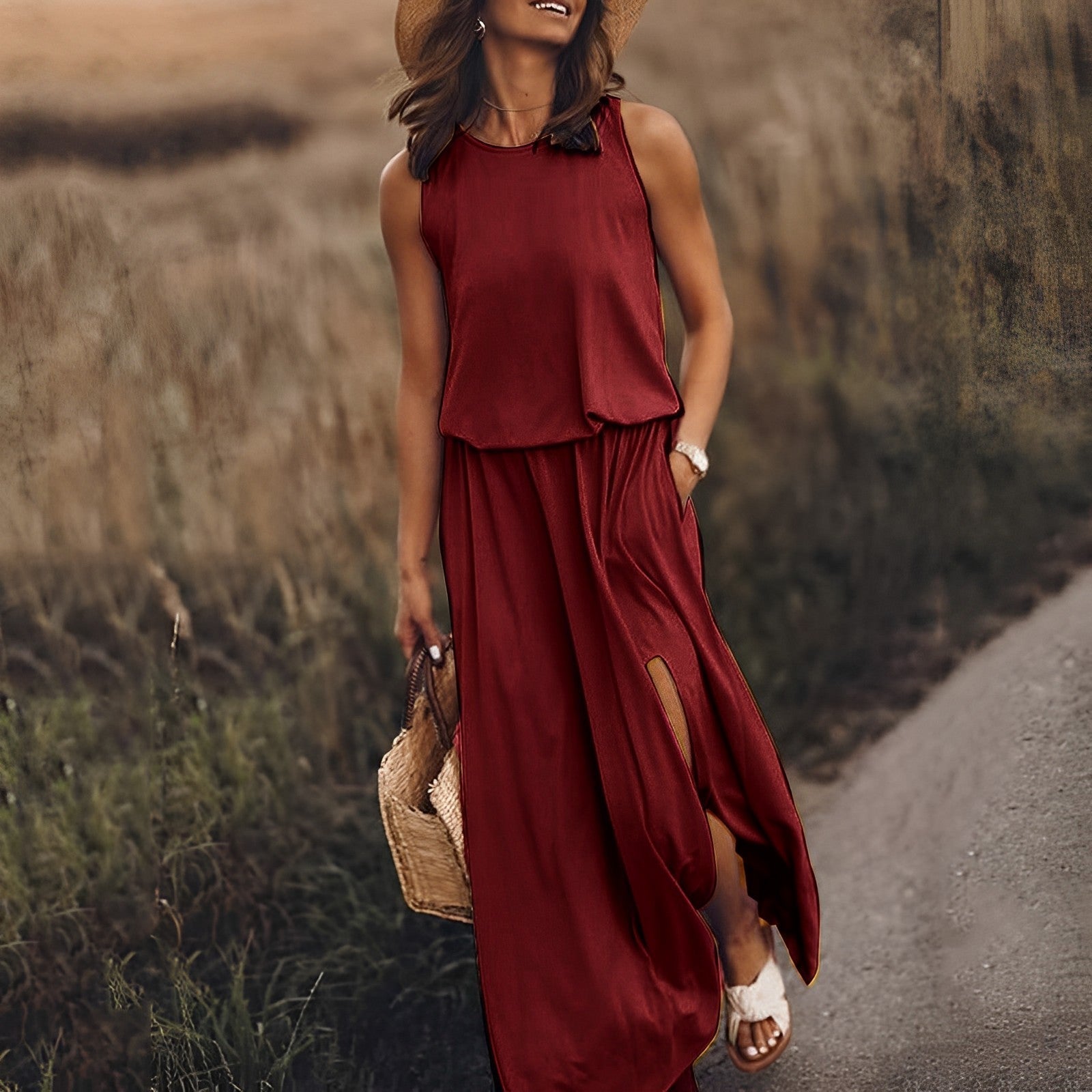 GR | Lumoava colorful dress: Stylish look