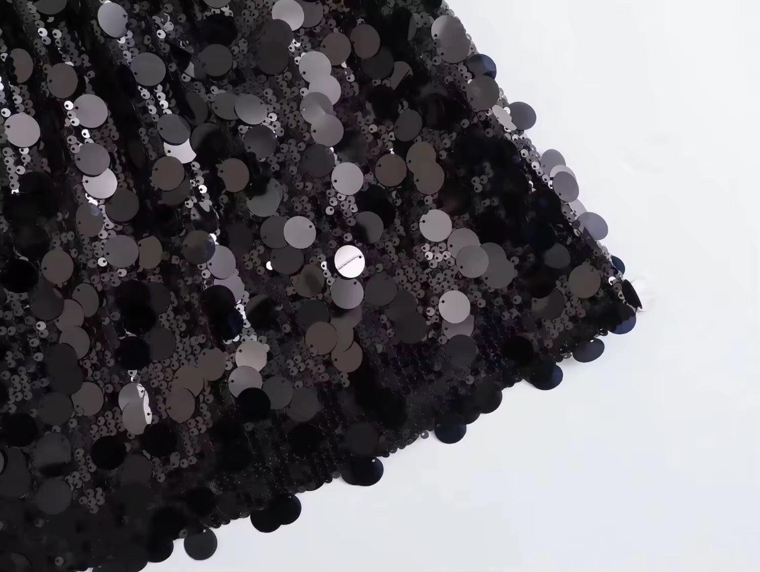 GR | Silver sequin mini skirt