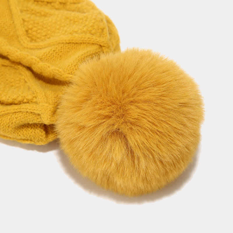 GR | 3-piece knitted accessory set - stylish women's hat, scarf and gloves