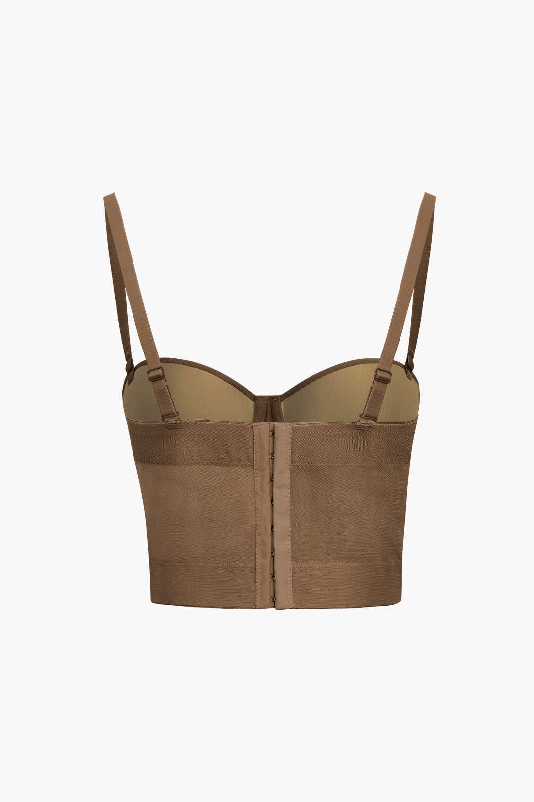 GR | Figure-hugging bustier top with underwire cups and transparent mesh structure