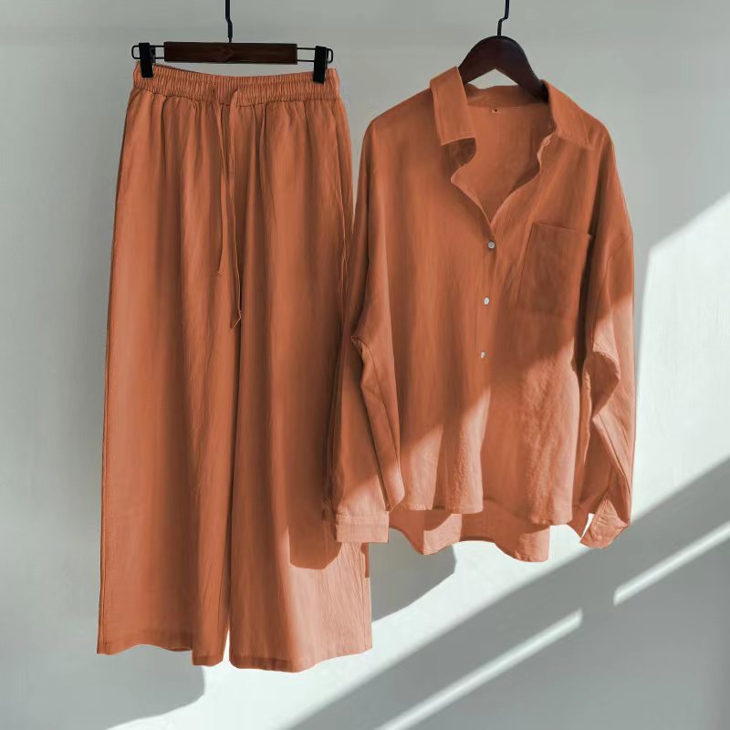 GR | Stylish Two-Piece Linen Set