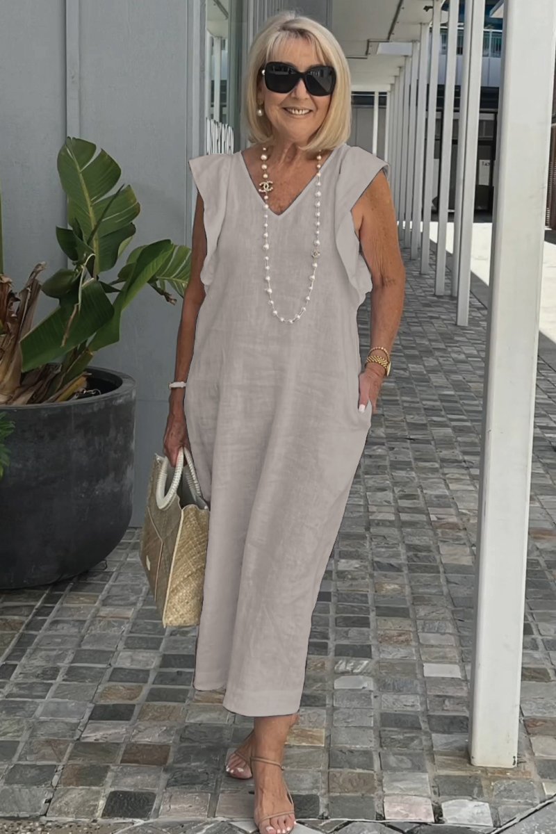 GR | Casual dress made of cotton and linen