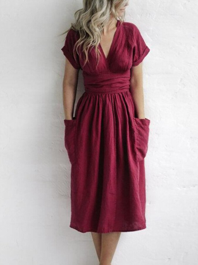 GR | Flowing linen dress