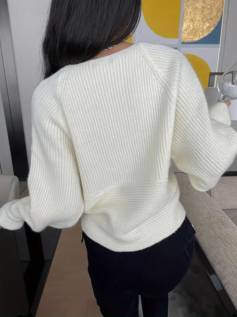 GR - Gekreuzter Strick-Cardigan