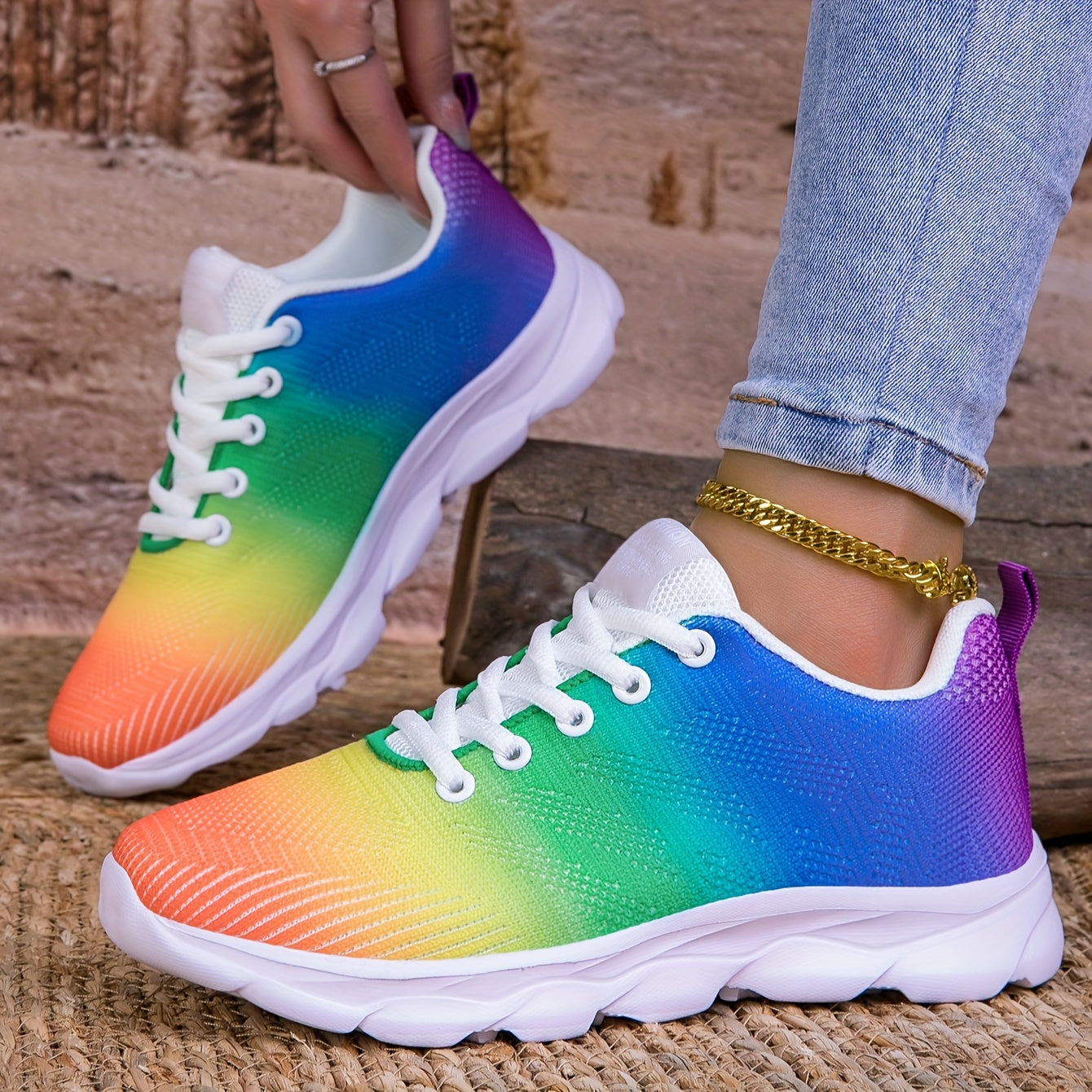 GR | Breathable knitted women's sneakers