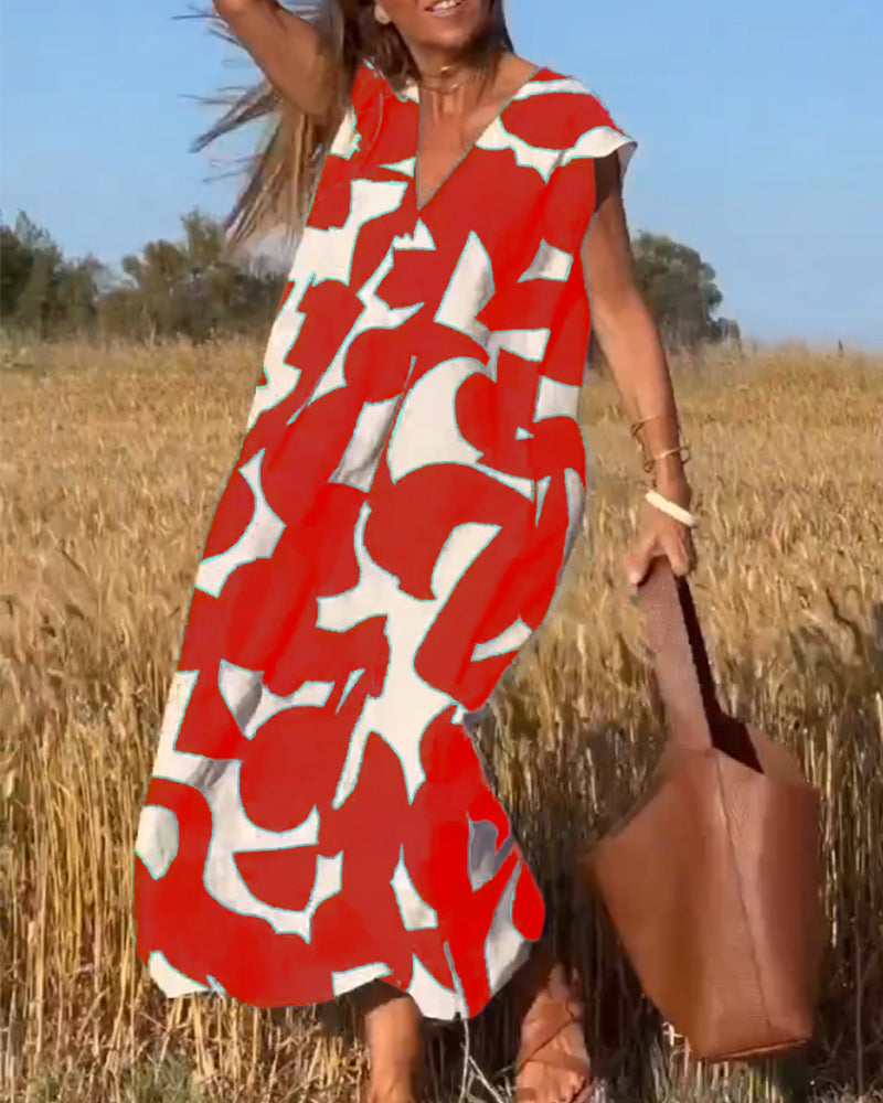 GR | Women's Printed Long Dress 