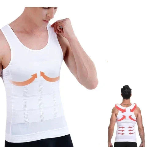 GR | Schlanke Passform Kompression Body Shaper mit Bauchkontrolle und Unsichtbarem Unterhemd Design
