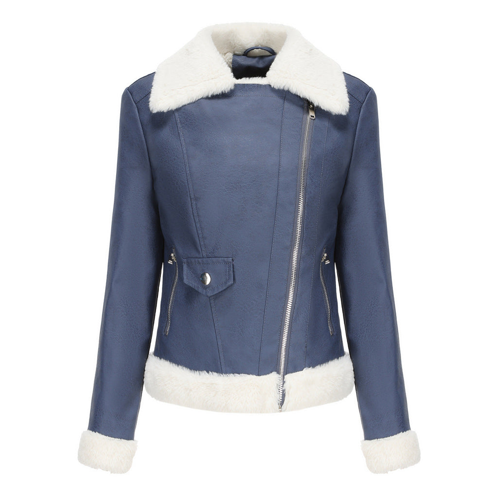 GR | Winterlederjacke mit Fleece-Futter