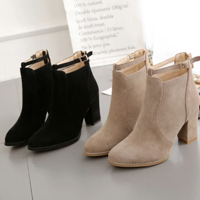 GR | High block heel boots for women