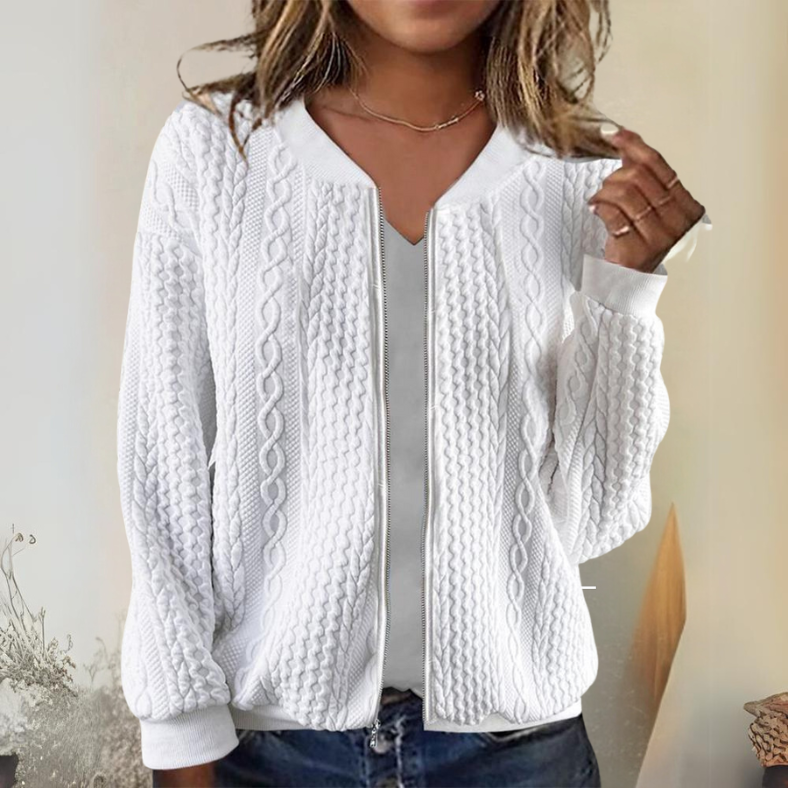 GR | Comfortable zip-up jacket for women