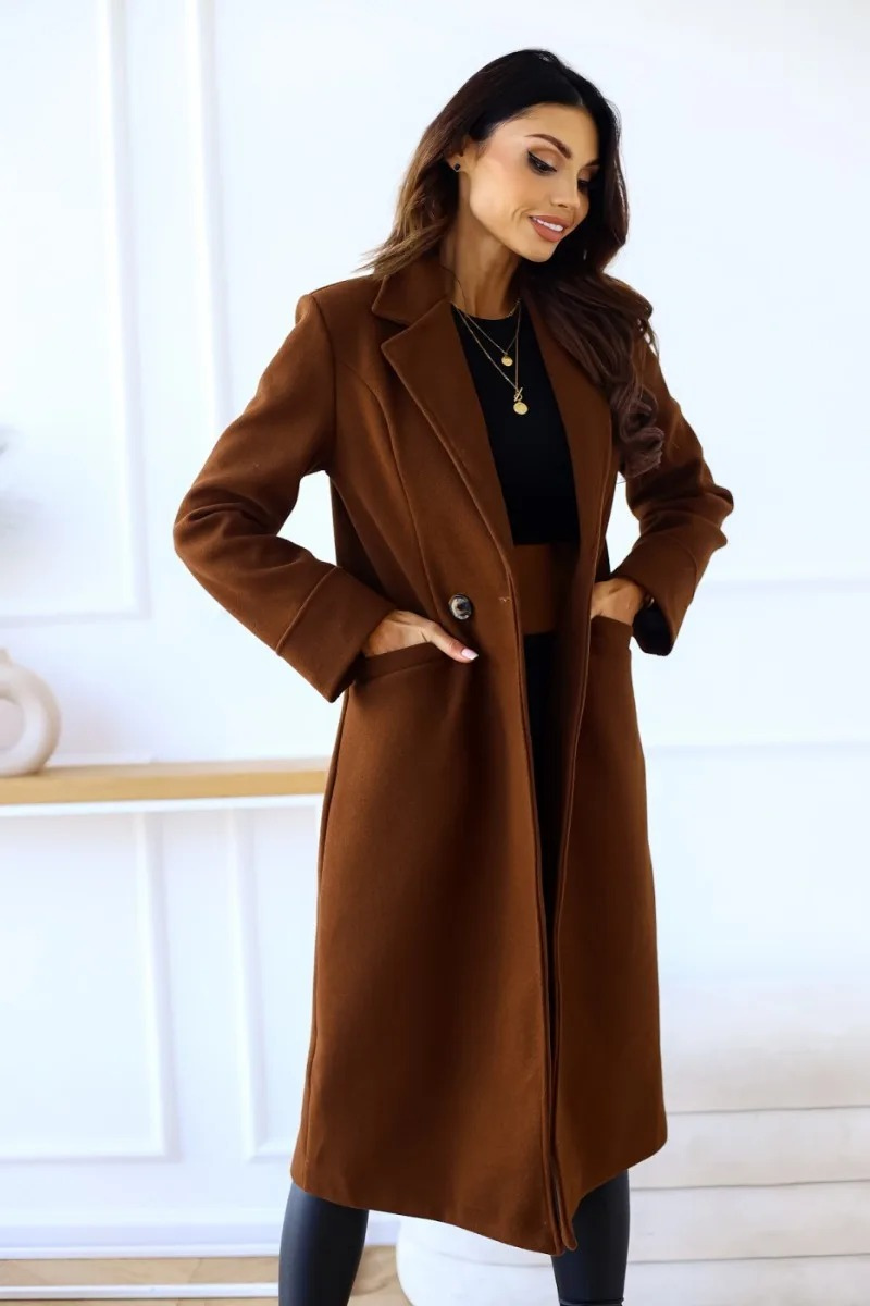 GR | Classic long trench coat with