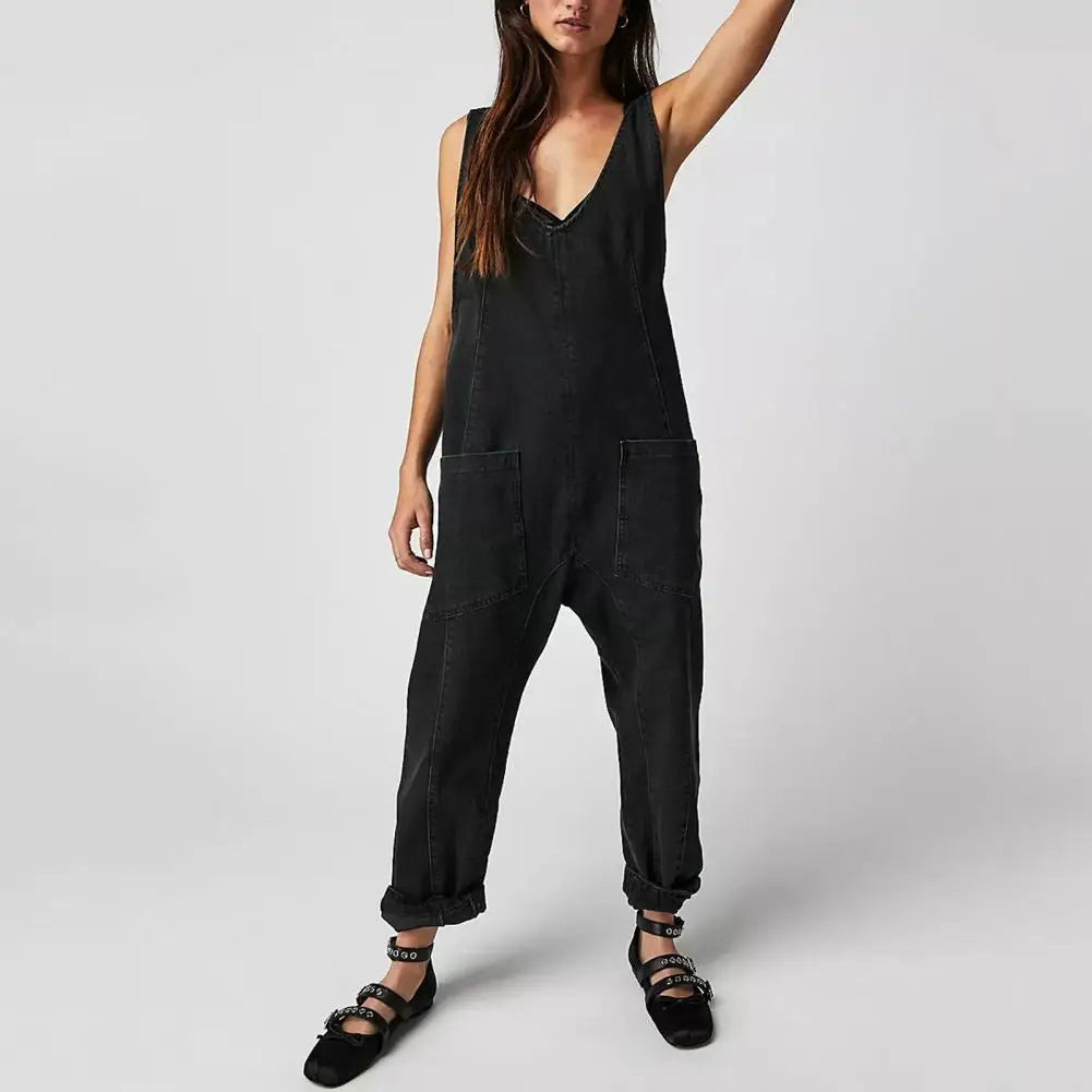 GR | Stylish denim jumpsuit