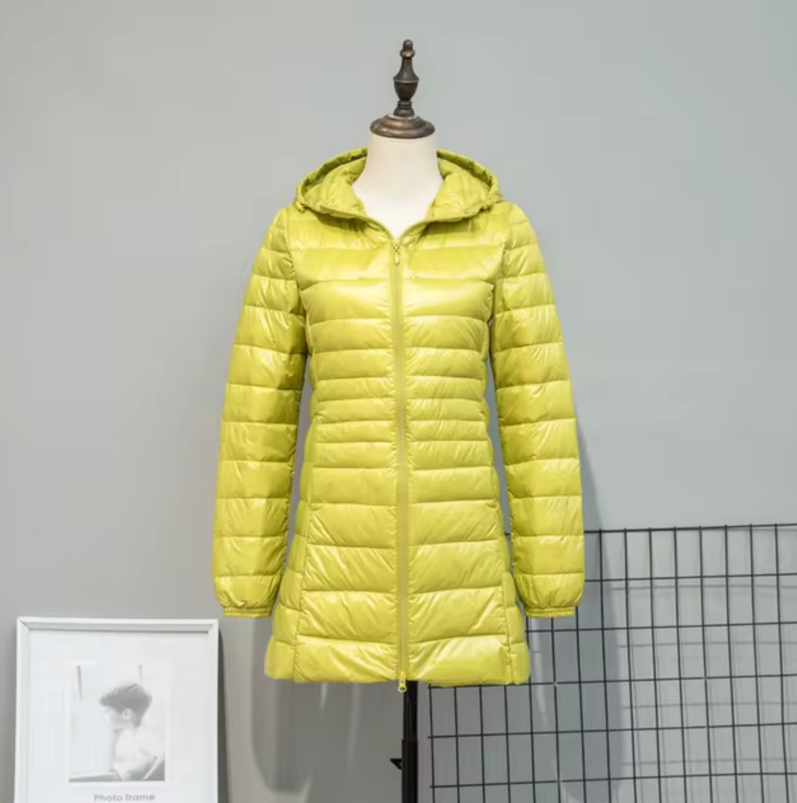 – Puffer coat with hood
