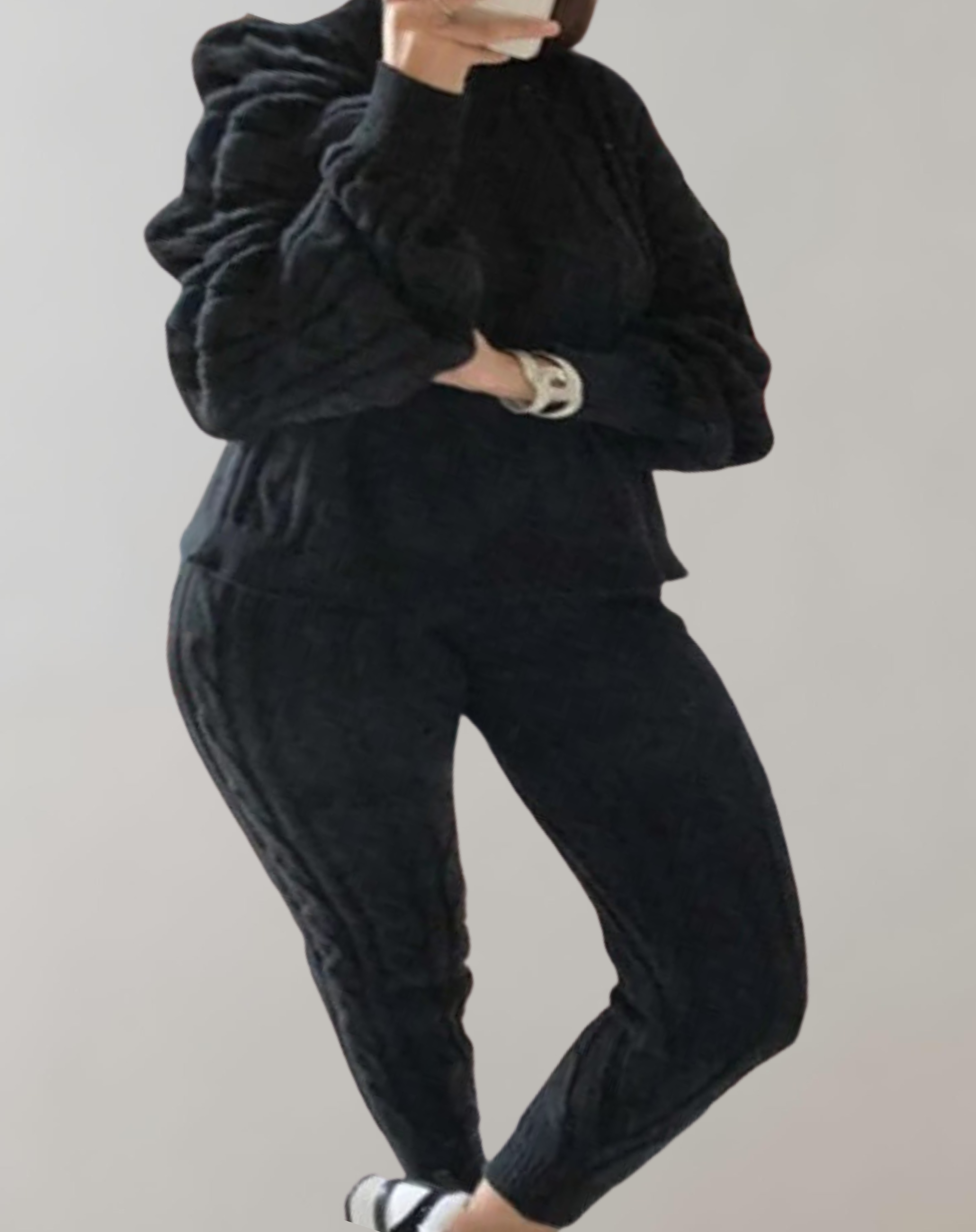 GR - Knitted Shoulder and Trousers Set