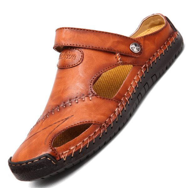 GR | Orthopedic leather sandals