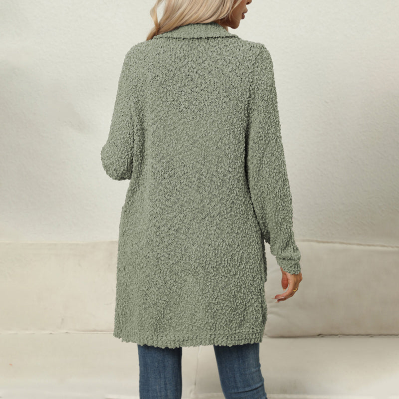 GR | Lässiger Einfarbiger Cardigan