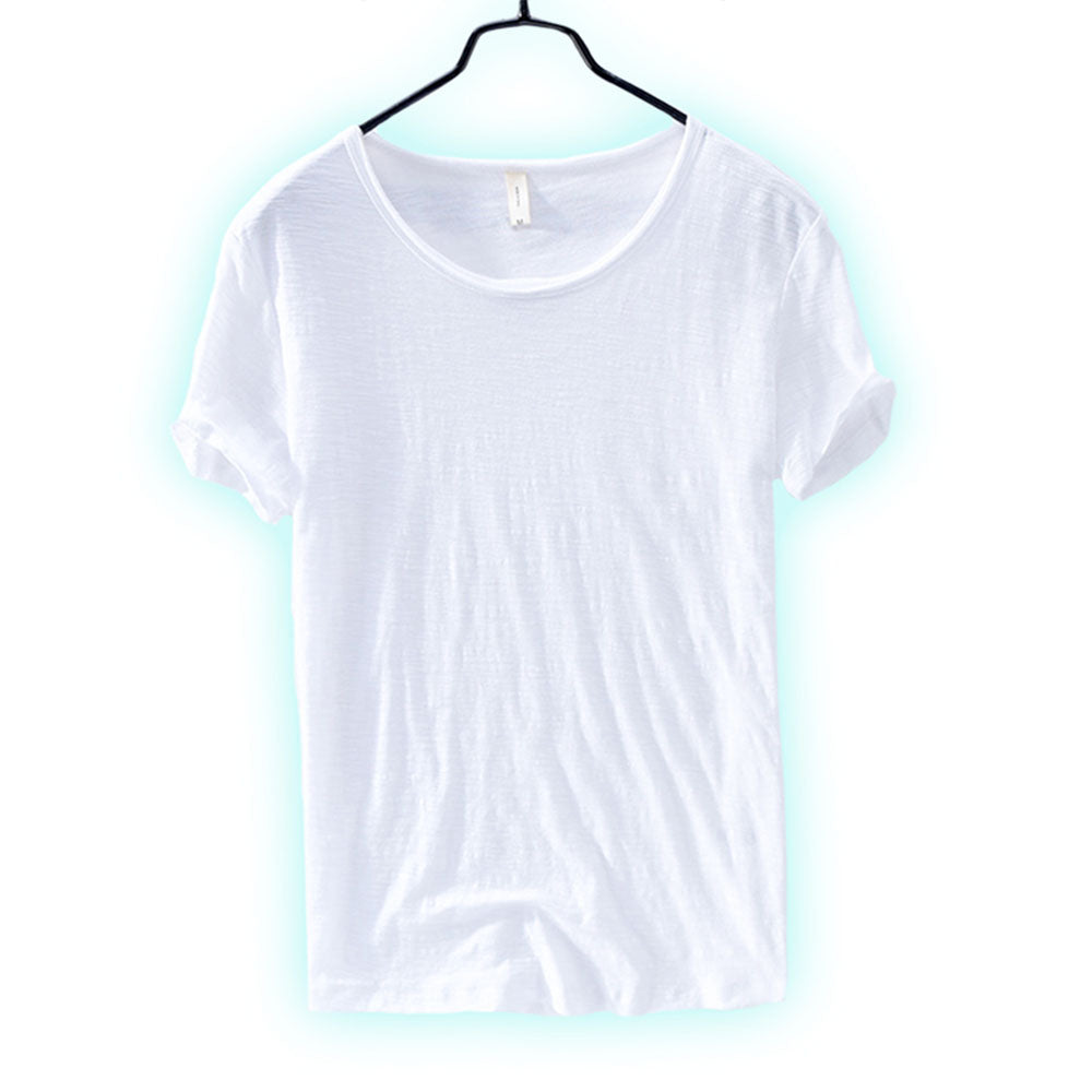 GR | Weiche Berührung T-hemd Mit Rundhalsausschnitt