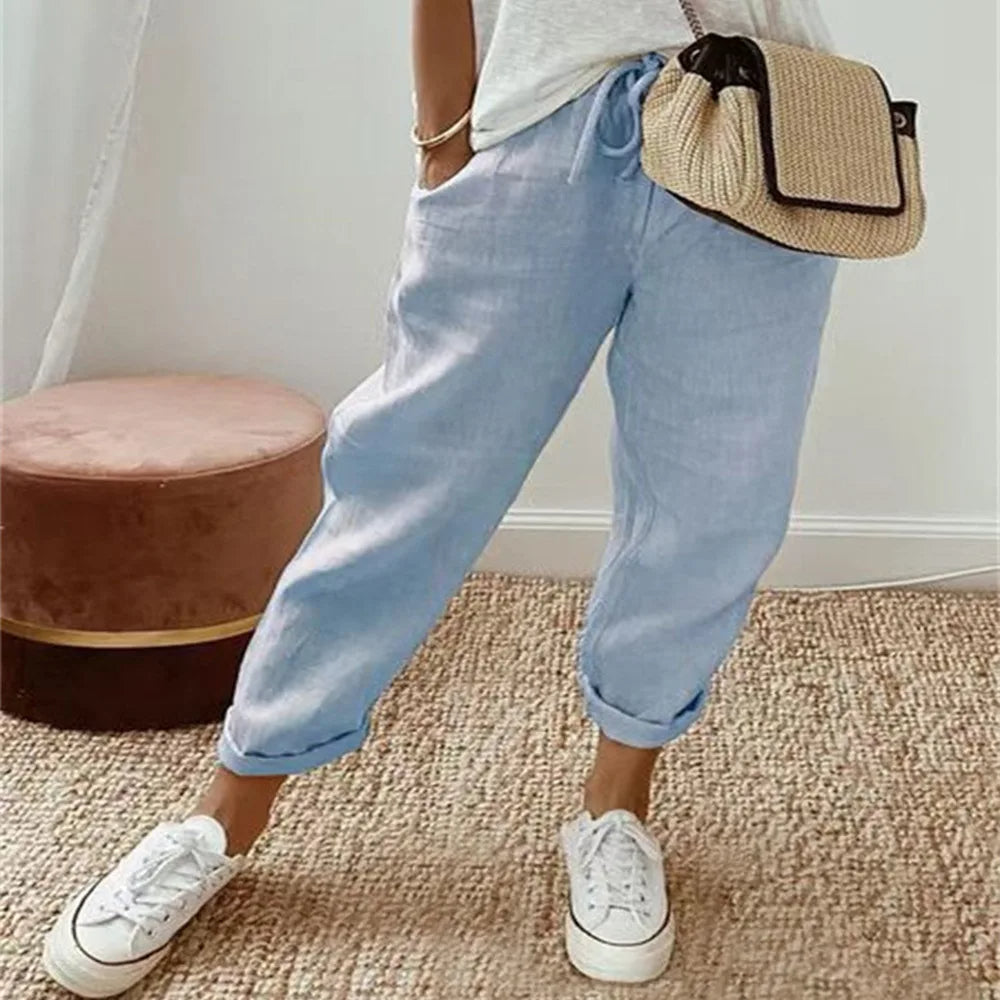 GR | Bequeme Hose aus Leinen