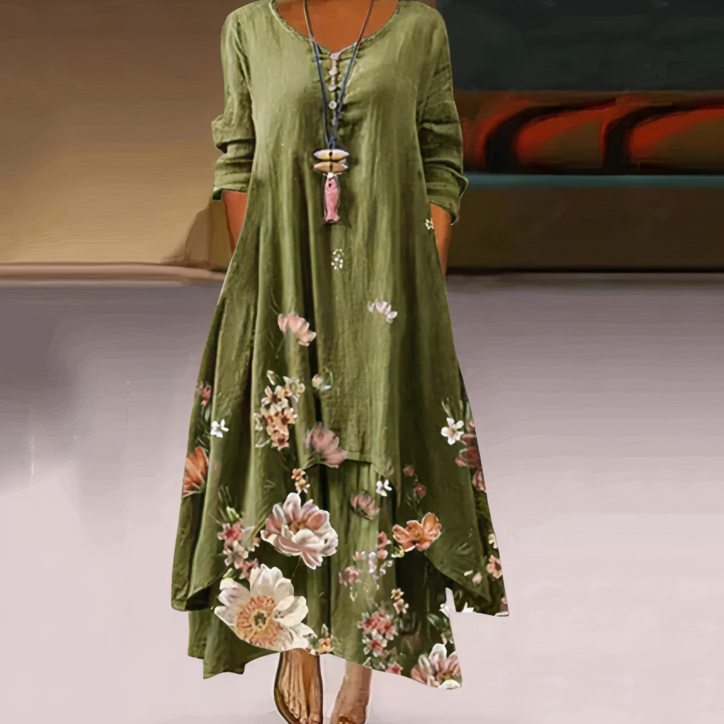 GR | Elegant fashion cotton dress 