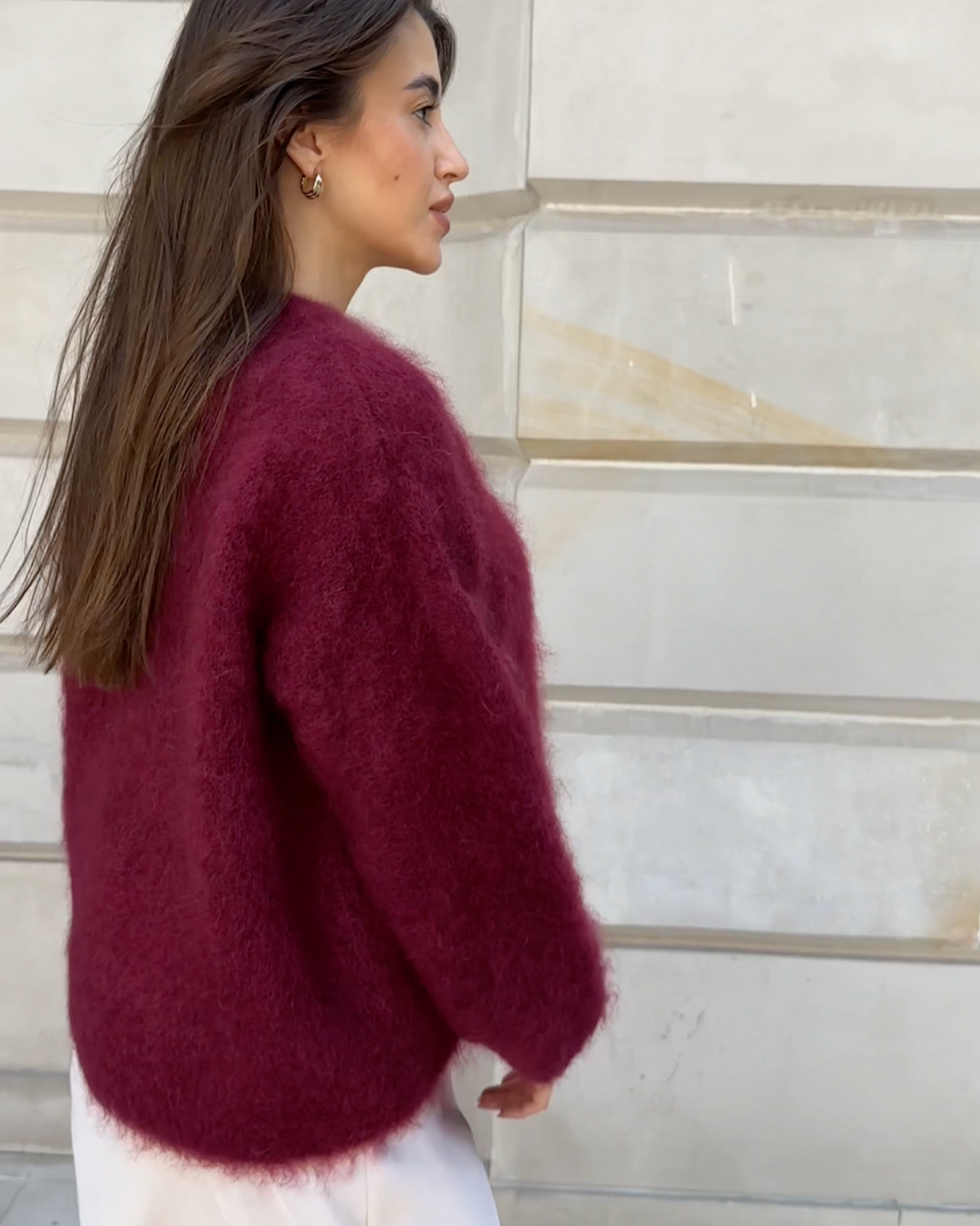 GR | Mohair blend pullover with round neck