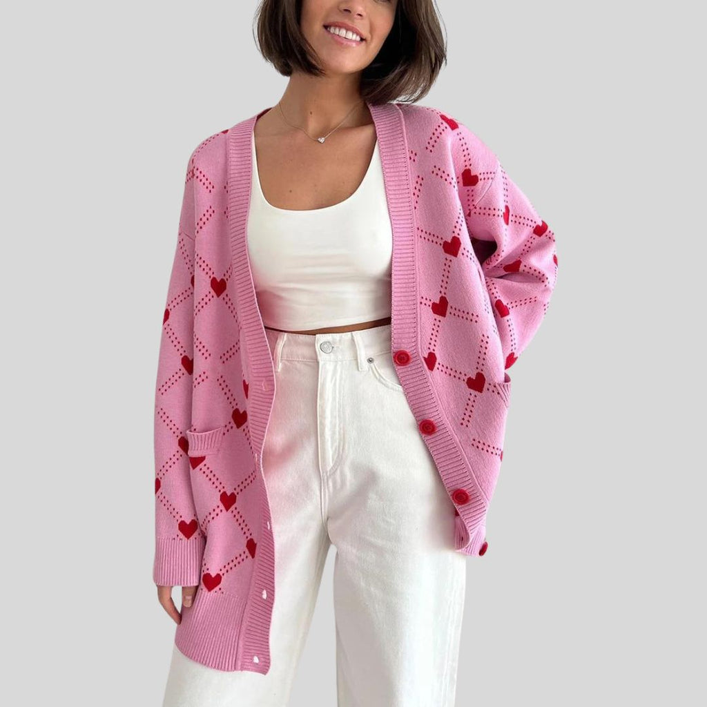 knitted women's cardigan