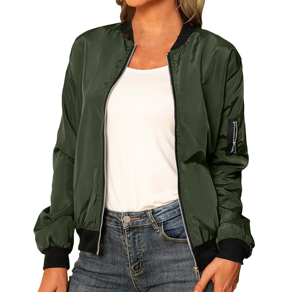 GR | Classic Casual Bomber Jacket Women's