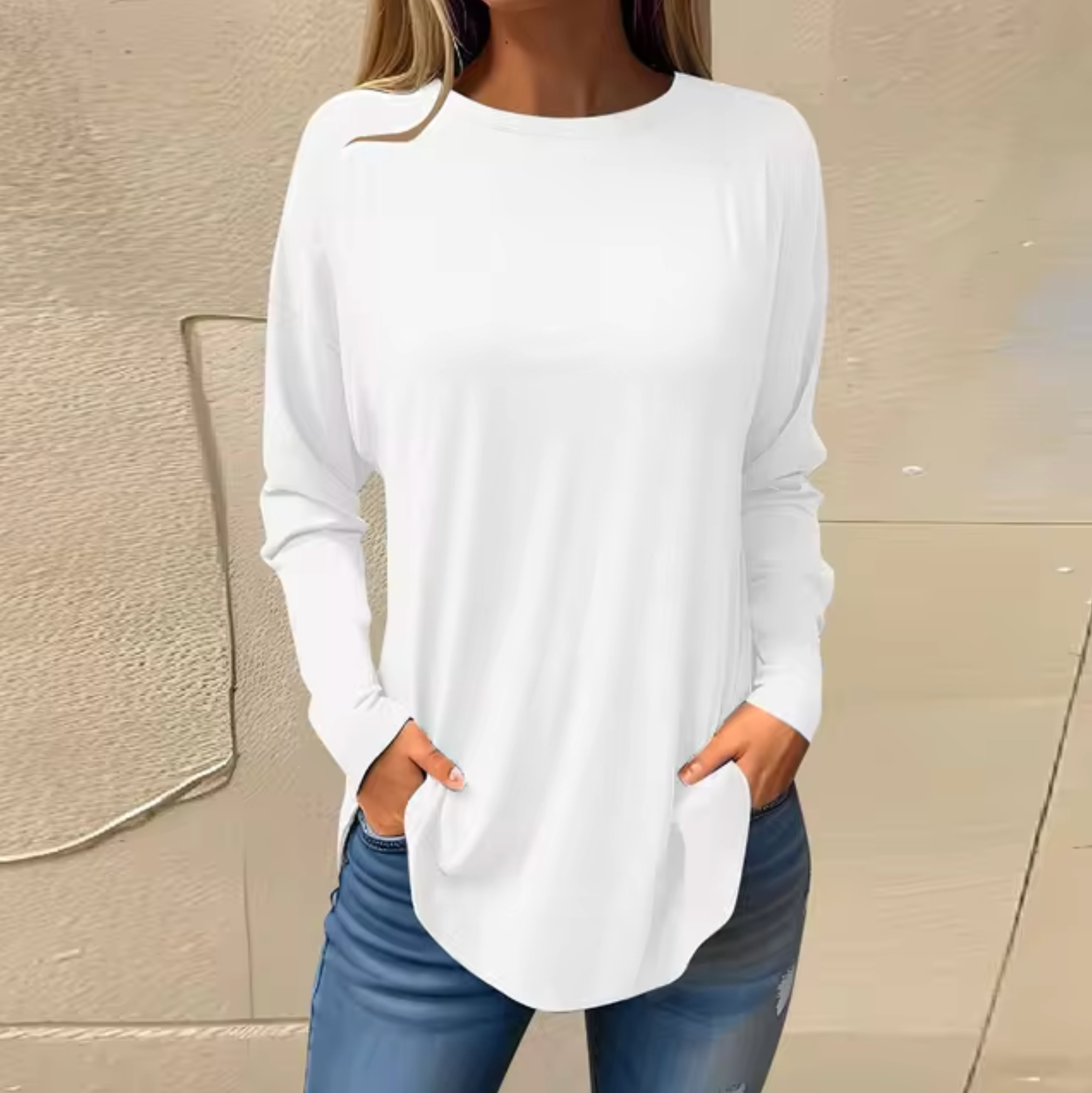 GR - Round neck sweater made of cotton