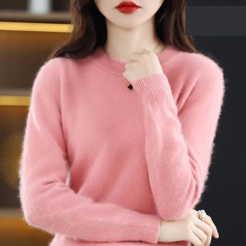 GR | Women's Cashmere Sweater, Luxurious Round Neck, Soft & Fashionable