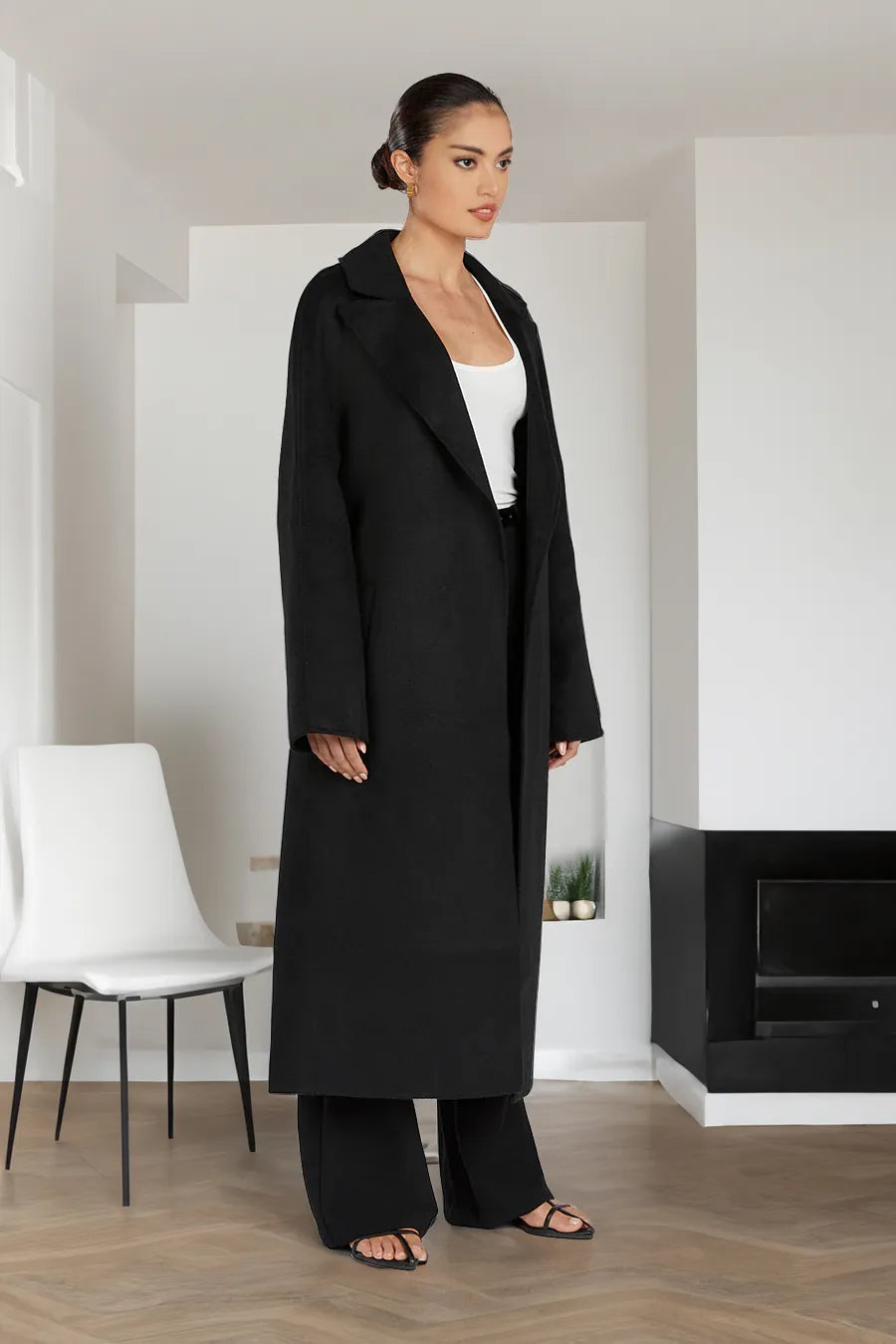 GR Trench Coat | Stylish long women's trench coat in an oversized style