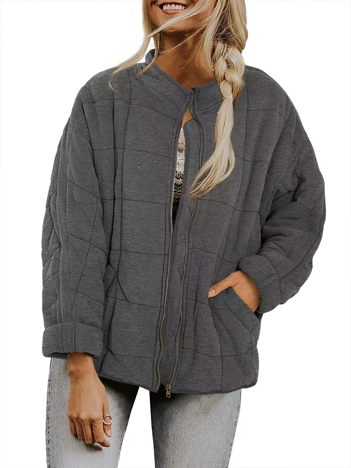 GR | Loose jacket made of thick cotton