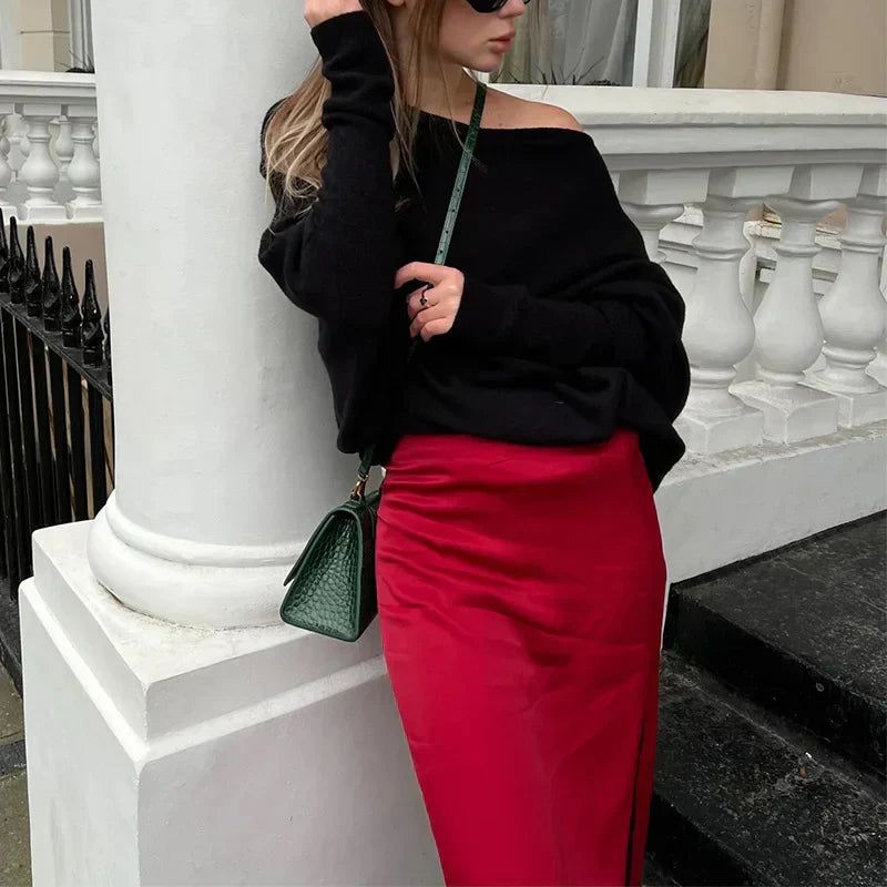GR | Luxury Open Neck Pullover Sweater