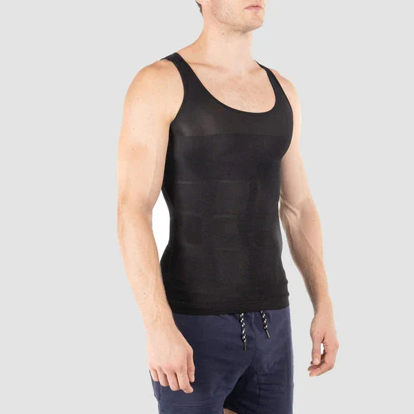 GR | Schlanke Passform Kompression Body Shaper mit Bauchkontrolle und Unsichtbarem Unterhemd Design