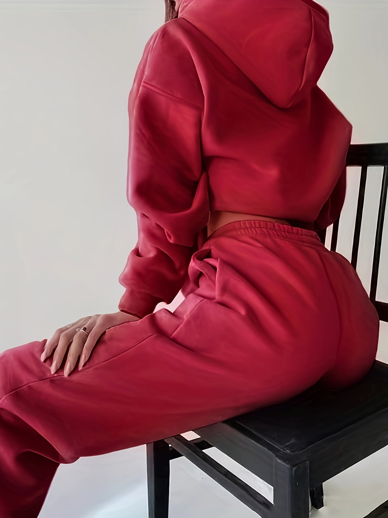 GR | Damen Freizeit Kapuzenpullover und Jogginghosen