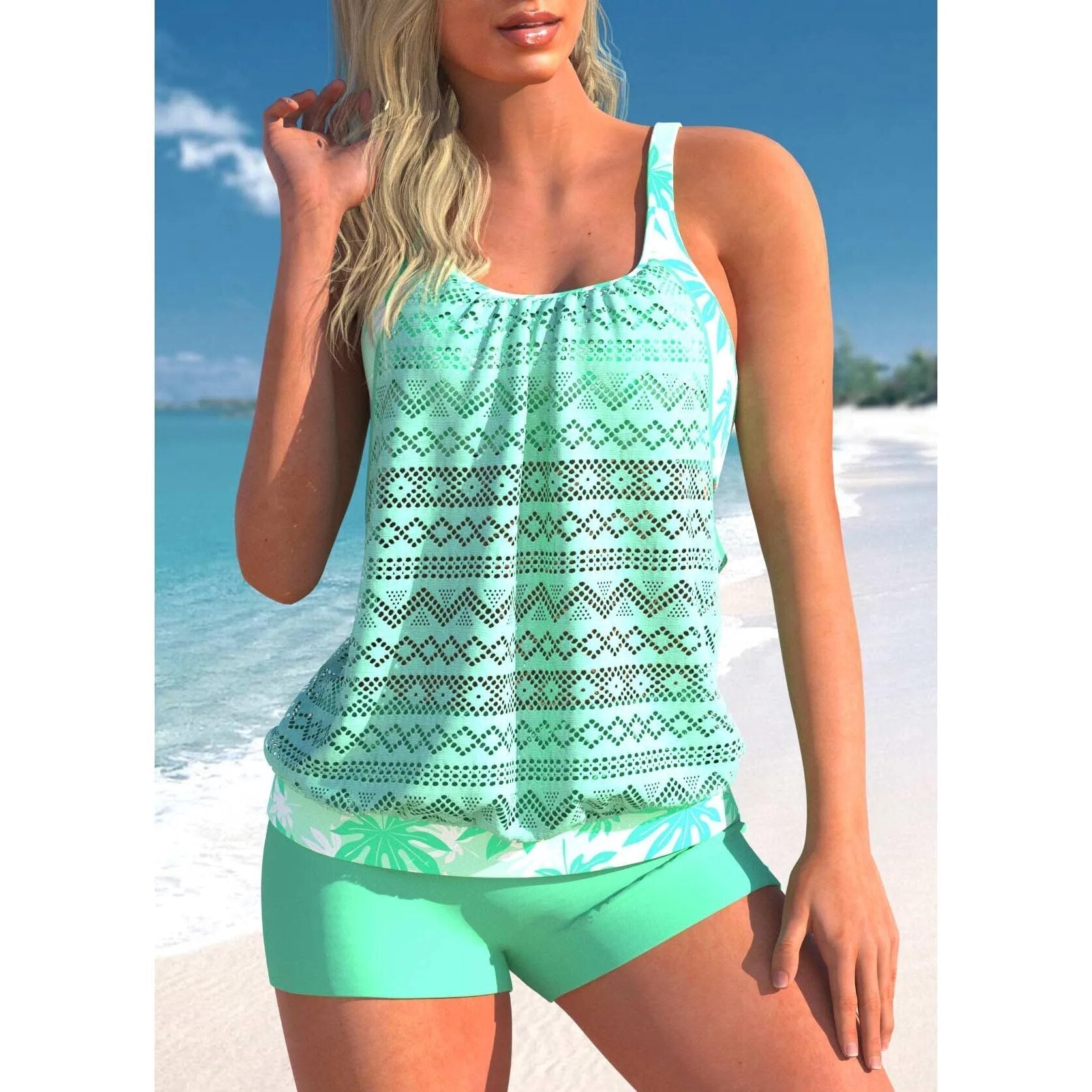 GR | Stylish Tankini Set