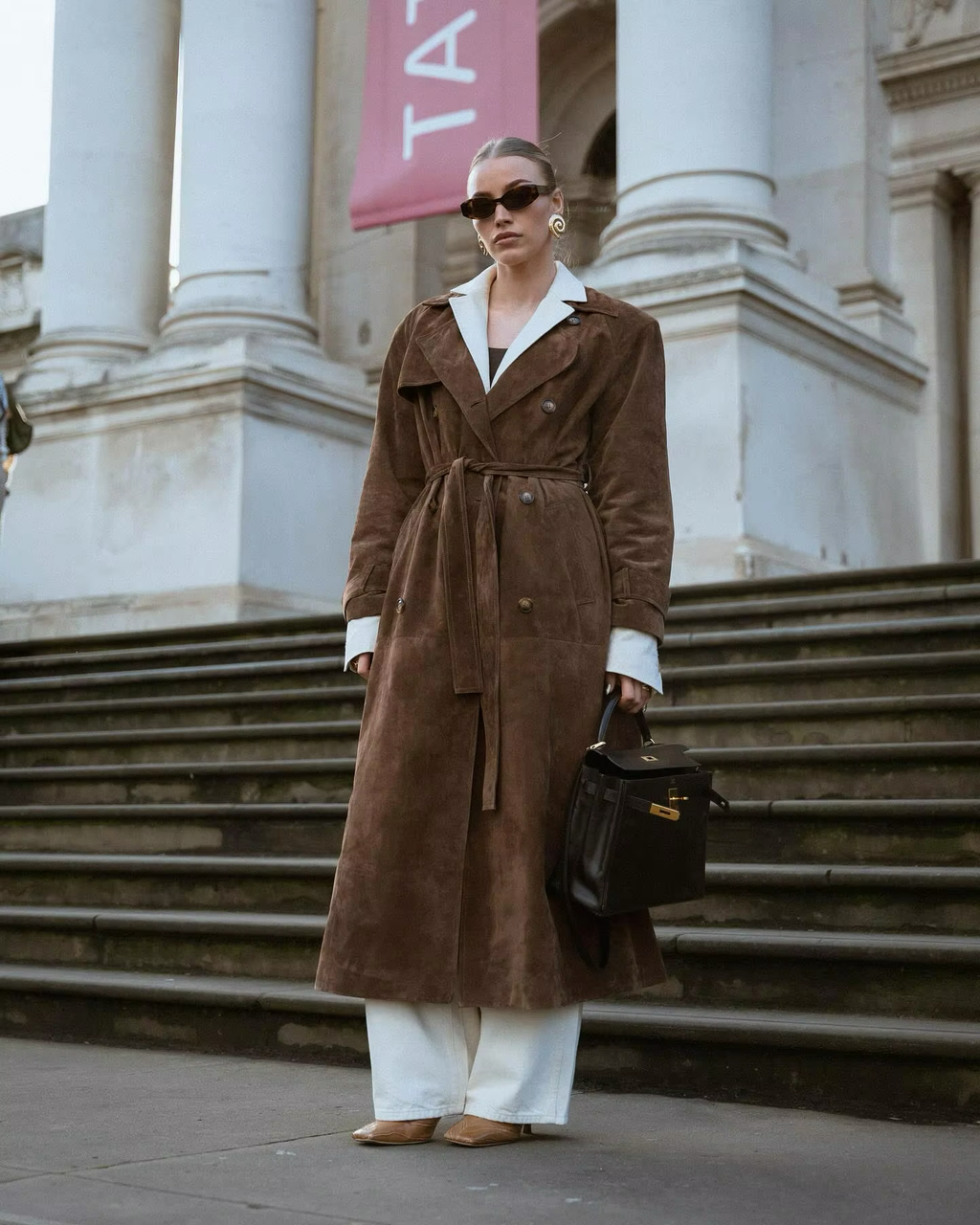 GR | Women's winter coat made of faux suede 