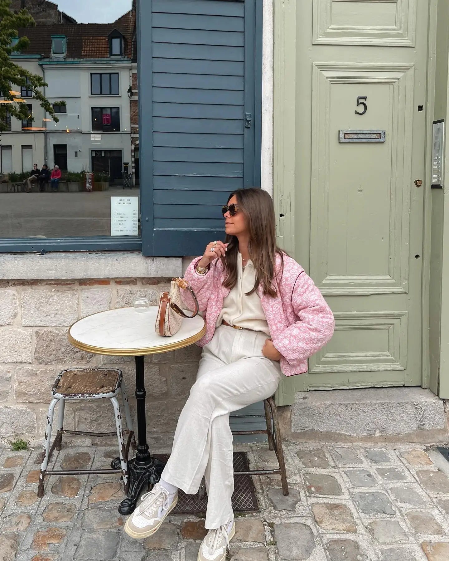 GR | Rosa Sommerjacke Mit Print