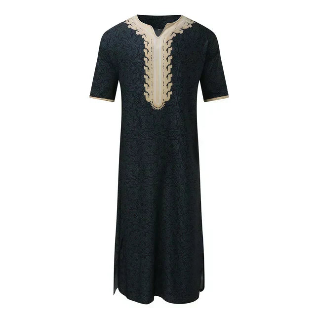 GR | Loose fleece with V-neck Djellaba