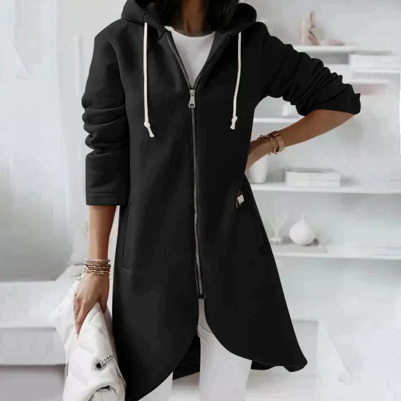 GR - Langer Hoodie Mit Reißverschluss