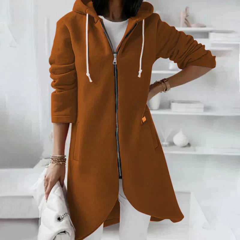 GR - Langer Hoodie Mit Reißverschluss