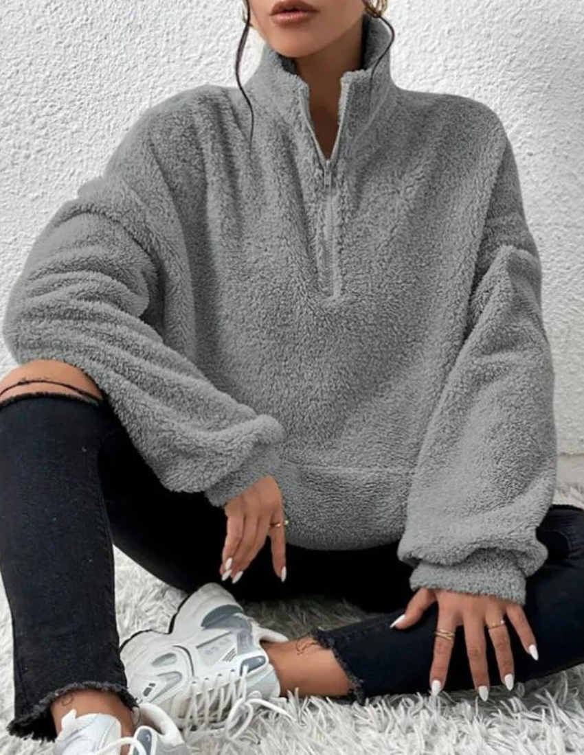 GR | Flauschiger Fleece Pullover