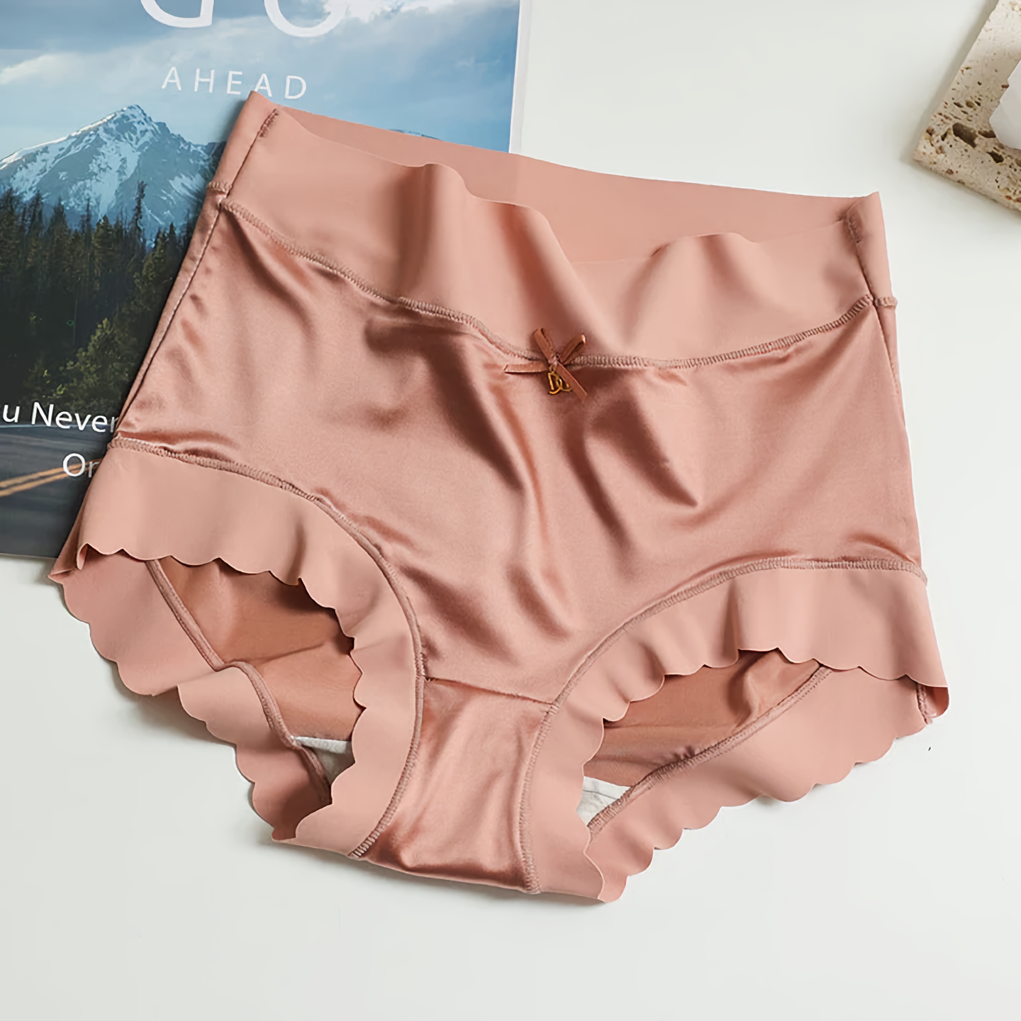 GR | Delicate Seamless Silk Satin Underwear for Women