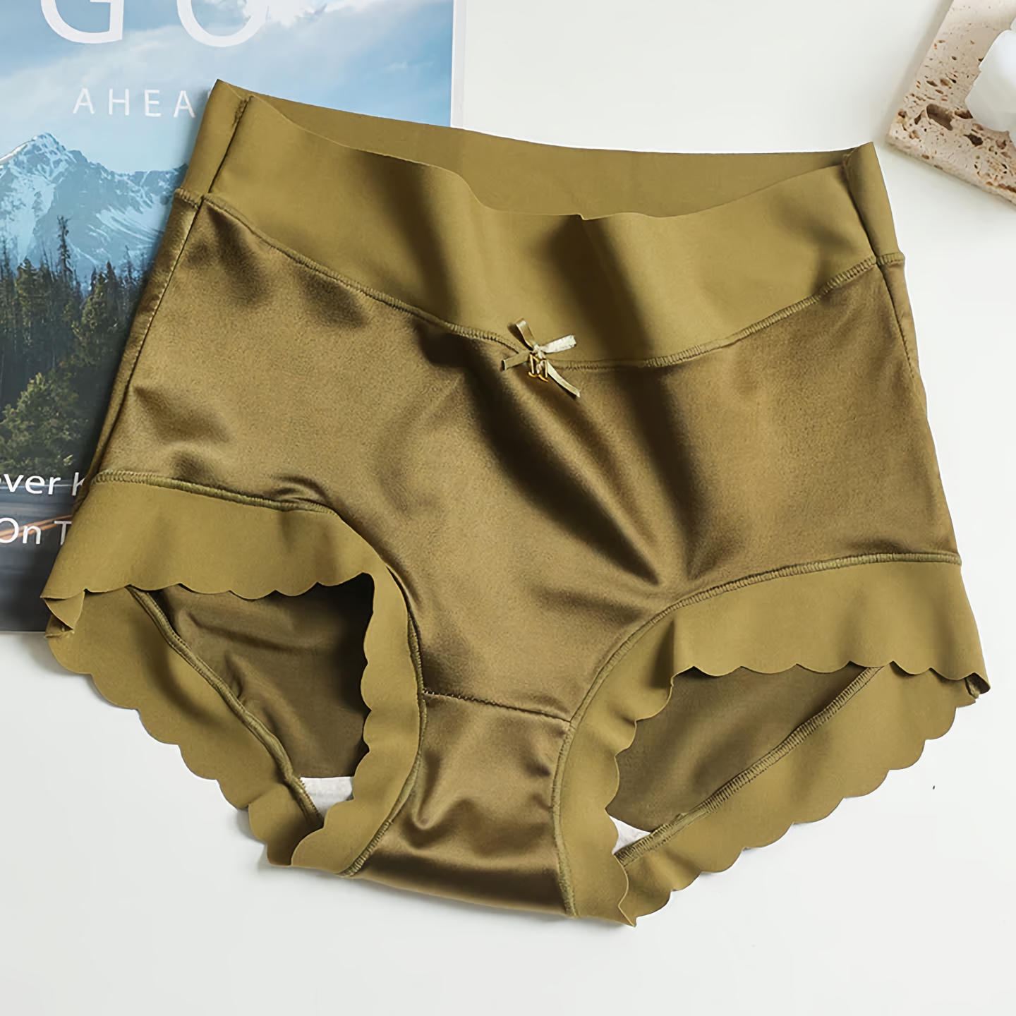 GR | Delicate Seamless Silk Satin Underwear for Women
