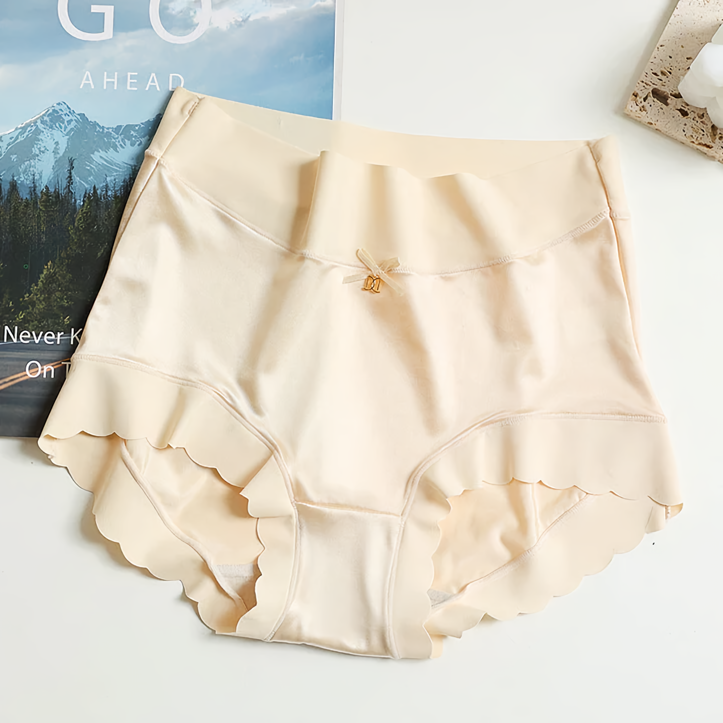GR | Delicate Seamless Silk Satin Underwear for Women