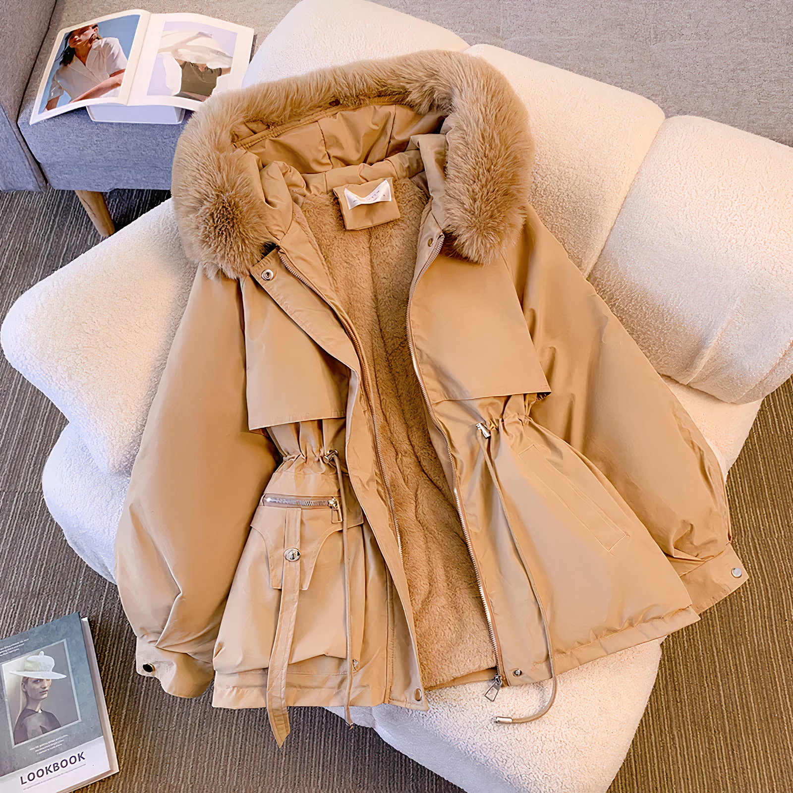 GR - Winter jacket with fur hood