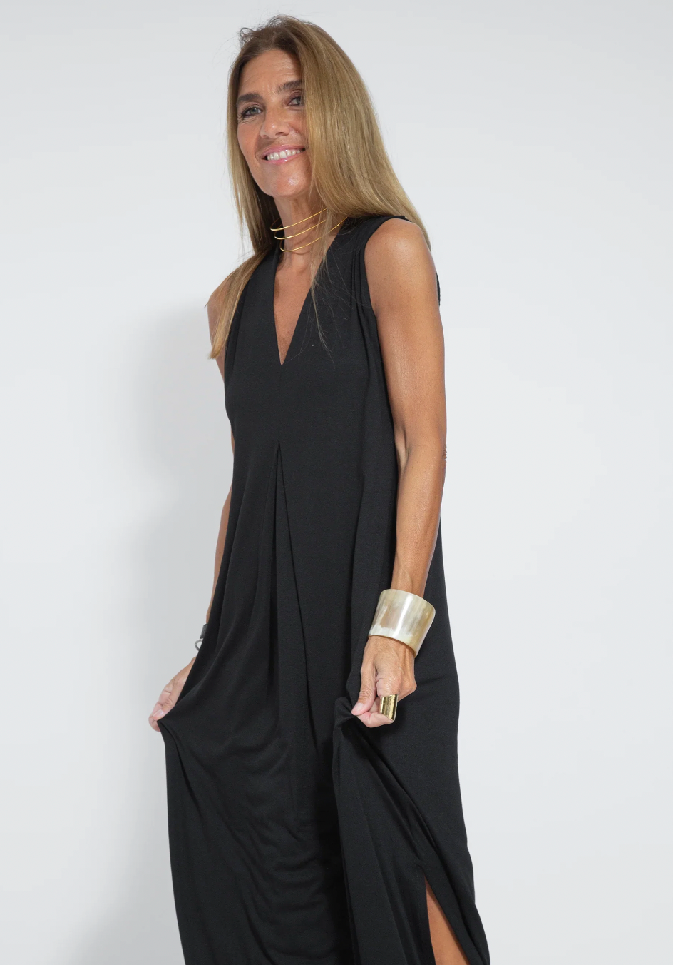 GR | Elegantes & Bequemes Damenkleid mit Weste