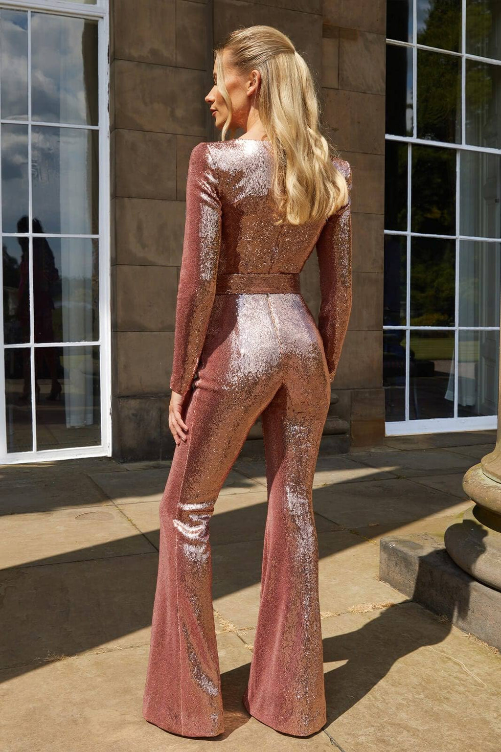 GR - Sequin Long Sleeve Jumpsuit