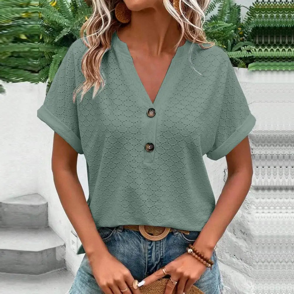 V-neck top
