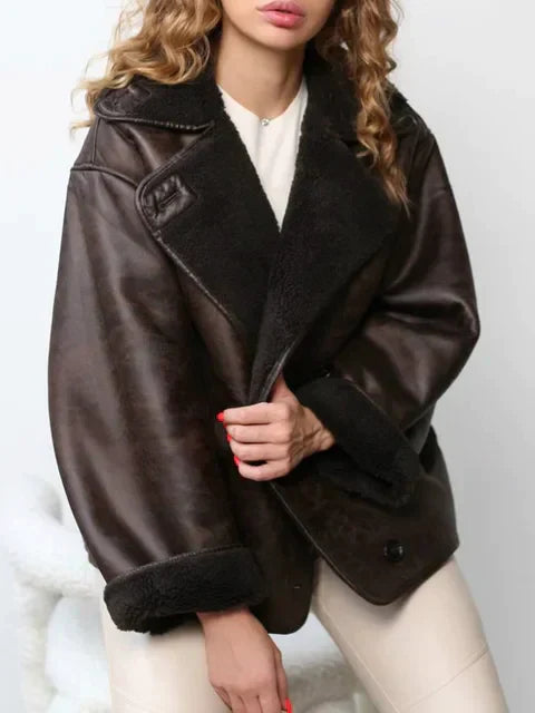 GR | Vintage leather jacket for women
