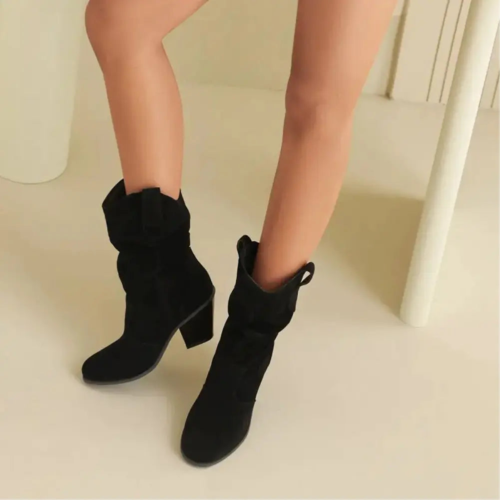 GR - Women's Western Cowboy Style Retro Fashion Boots