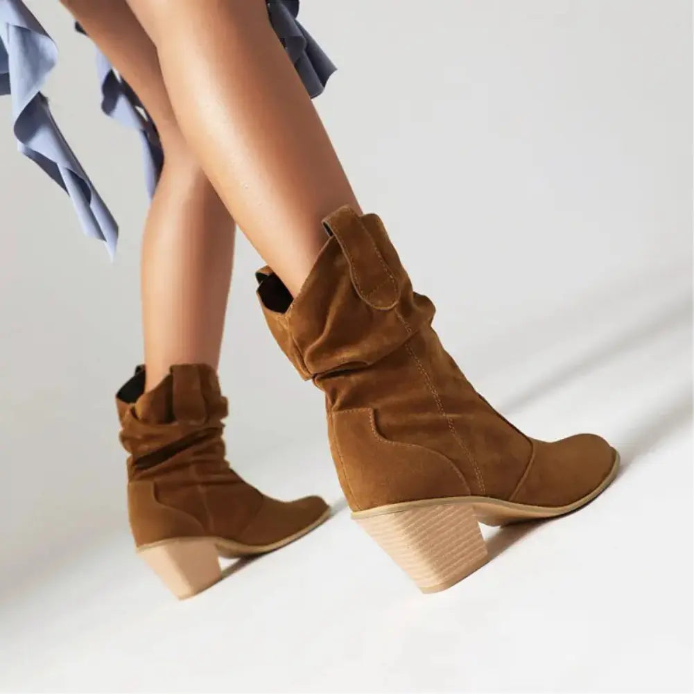 GR - Women's Western Cowboy Style Retro Fashion Boots
